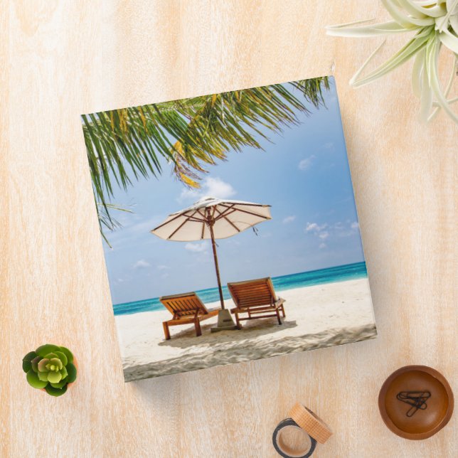 Tropical Beaches | Beach Dominican Republic 3 Ring Binder (In Situ)