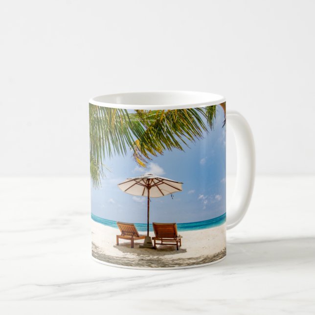Tropical Beaches | Beach Dominican Republic Coffee Mug (Front Right)