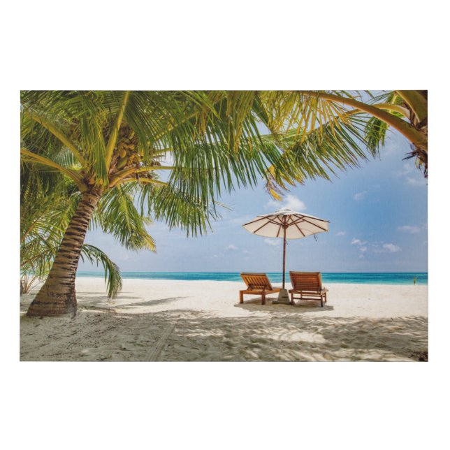 Tropical Beaches | Beach Dominican Republic Faux Canvas Print (Front)