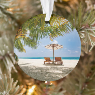 Tropical Beaches Beach Dominican Republic Ornament