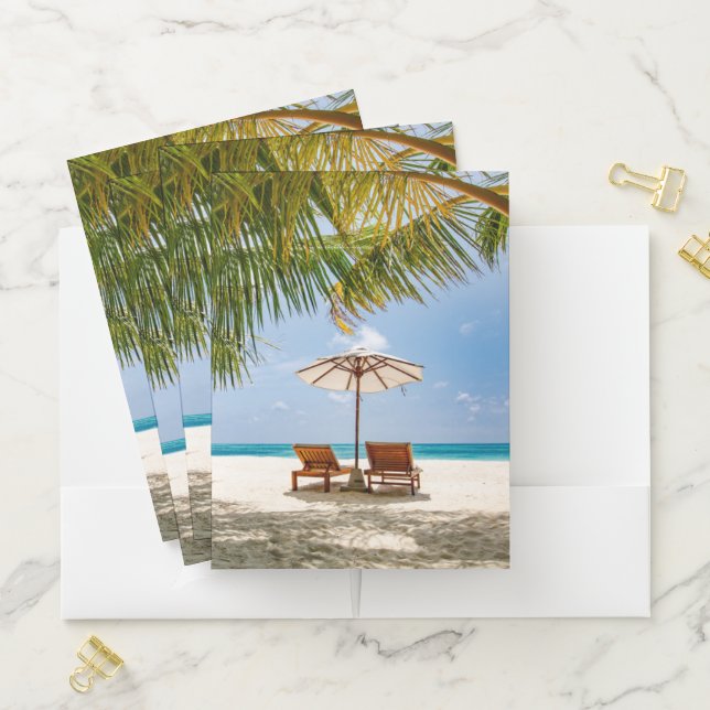 Tropical Beaches | Beach Dominican Republic Pocket Folder (In Situ)