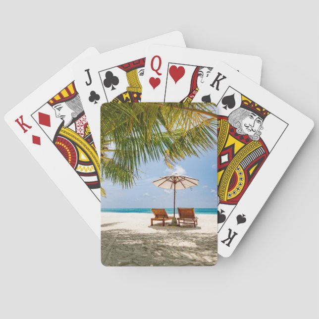 Tropical Beaches | Beach Dominican Republic Poker Cards (Back)