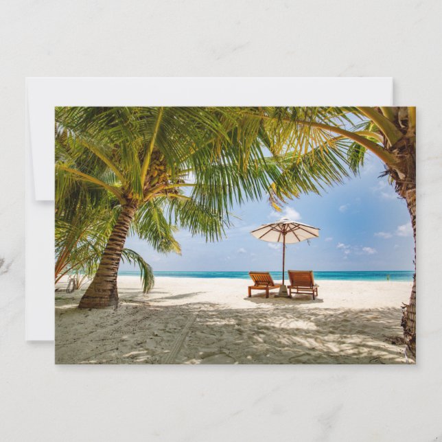 Tropical Beaches | Beach Dominican Republic Thank You Card (Front)