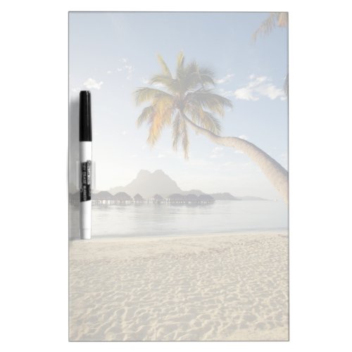 Tropical Beaches  Beach Huts Bora Bora Dry Erase Board
