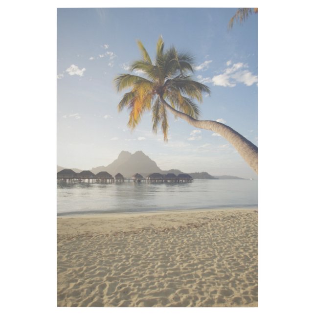 Tropical Beaches | Beach Huts, Bora Bora Gallery Wrap (Front)
