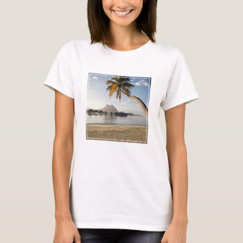 Tropical Beaches  Beach Huts Bora Bora T_Shirt