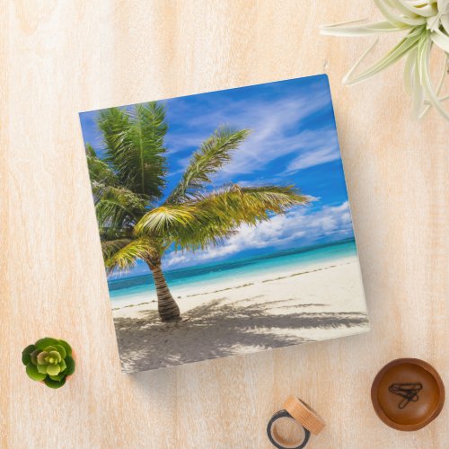 Tropical Beaches  Bora Bora French Polynesia 3 Ring Binder