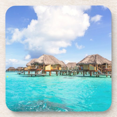 Tropical Beaches  Bora Bora French Polynesia Beverage Coaster