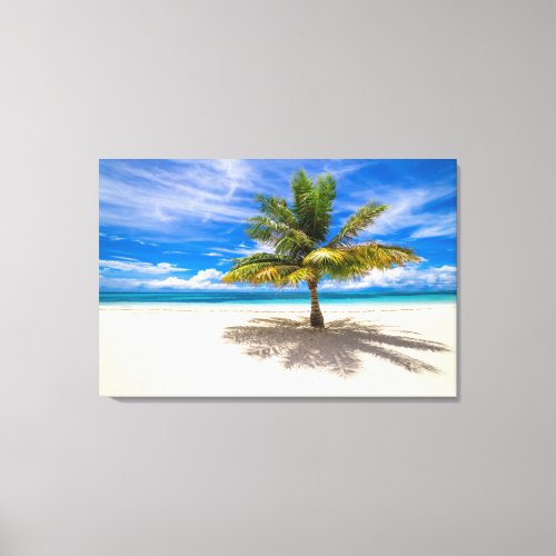 Tropical Beaches  Bora Bora French Polynesia Canvas Print