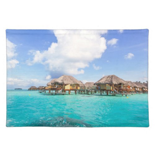 Tropical Beaches  Bora Bora French Polynesia Cloth Placemat