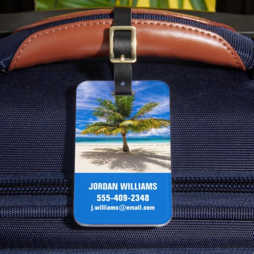 Tropical Beaches  Bora Bora French Polynesia Luggage Tag