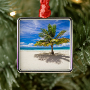 Tropical Beaches Bora Bora, French Polynesia Metal Ornament