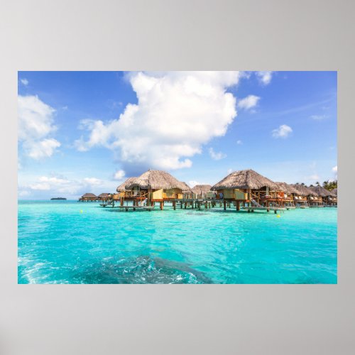 Tropical Beaches  Bora Bora French Polynesia Poster