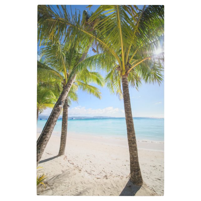 Tropical Beaches | Boracay Philippines Metal Print (Front)