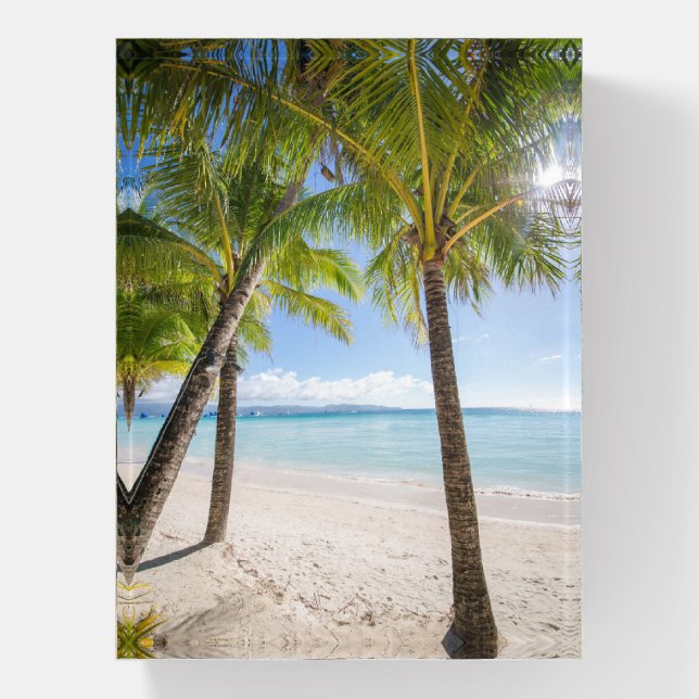 Tropical Beaches | Boracay Philippines Paperweight (Vertical)