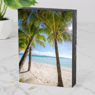 Tropical Beaches   Boracay Philippines Wooden Box Sign