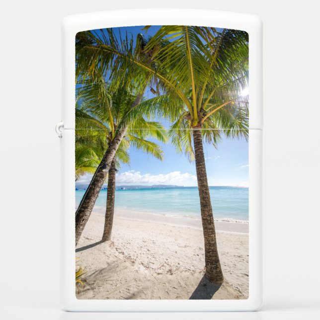 Tropical Beaches | Boracay Philippines Zippo Lighter (Front)