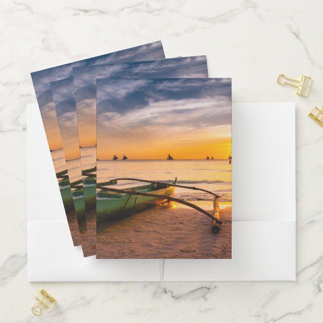Tropical Beaches | Boracay's White Beach Pocket Folder (In Situ)