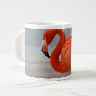Tropical Beaches Caribbean Flamingo, Aruba Giant Coffee Mug
