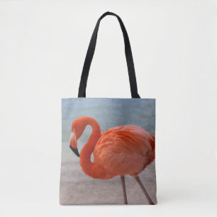 Tropical Beaches Caribbean Flamingo, Aruba Tote Bag
