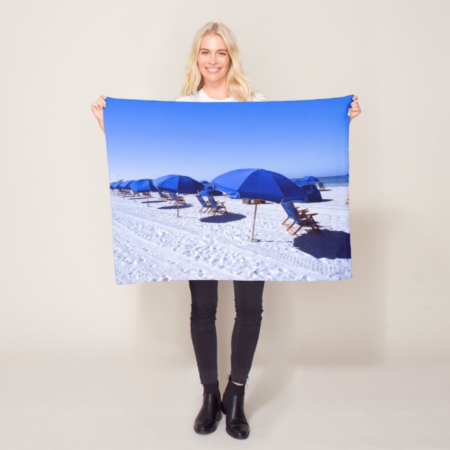 Tropical Beaches | Clearwater, Florida Fleece Blanket (In Situ)