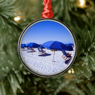 Tropical Beaches   Clearwater, Florida Metal Ornament