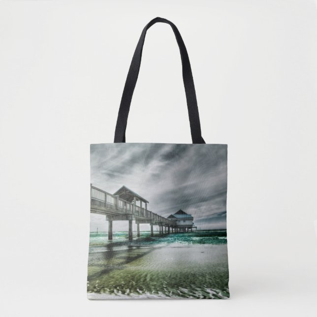 Tropical Beaches | Clearwater Florida Tote Bag (Front)