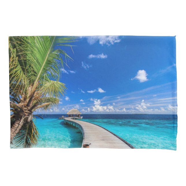 Tropical Beaches | Dusit Thani Maldives Pillow Case (Front)
