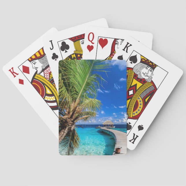 Tropical Beaches | Dusit Thani Maldives Poker Cards (Back)