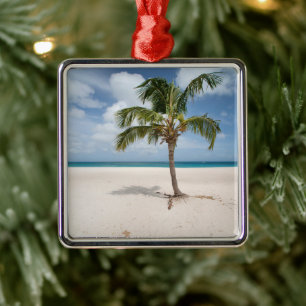 Tropical Beaches Eagle Beach, Aruba Metal Ornament