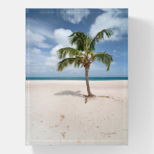 Tropical Beaches Eagle Beach, Aruba Paperweight