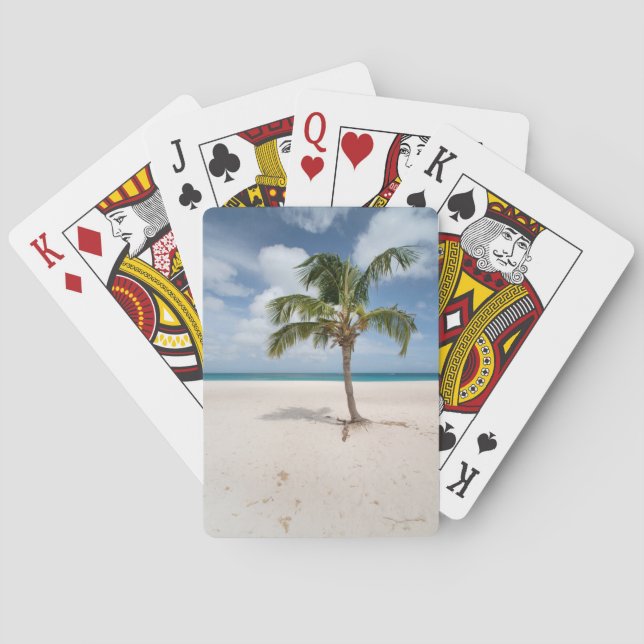 Tropical Beaches | Eagle Beach, Aruba Poker Cards (Back)