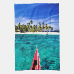 Tropical Beaches   El Nido, Philippines, Palawan Kitchen Towel