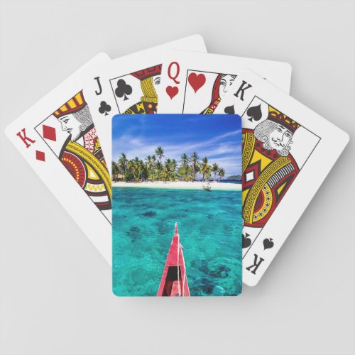 Tropical Beaches  El Nido Philippines Palawan Playing Cards