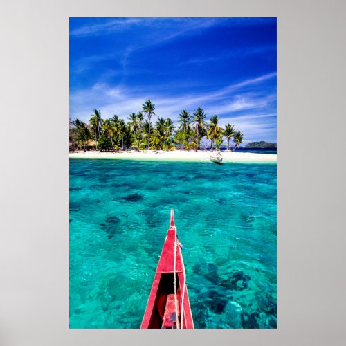 Tropical Beaches  El Nido Philippines Palawan Poster