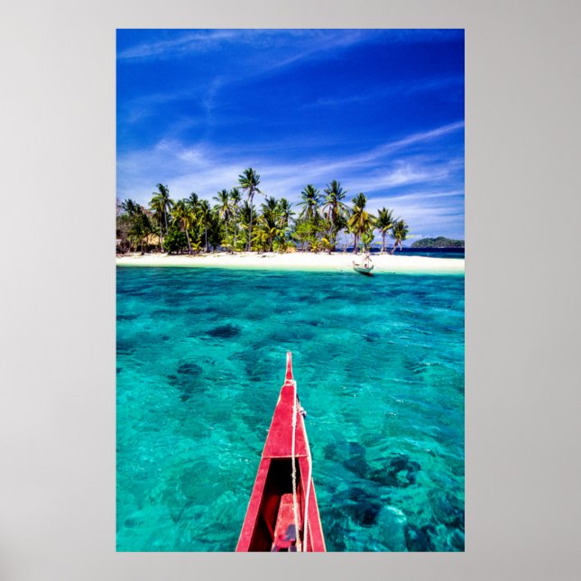 Tropical Beaches | El Nido, Philippines, Palawan Poster (Front)