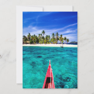 Tropical Beaches El Nido, Philippines, Palawan Thank You Card