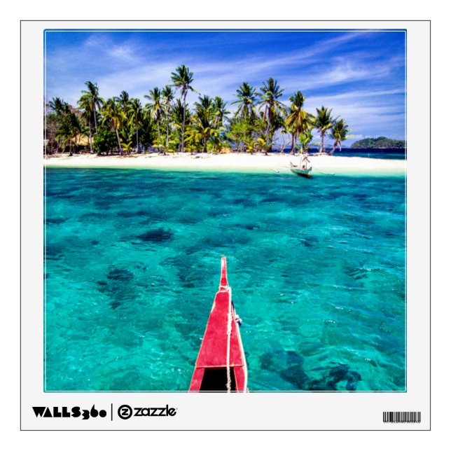Tropical Beaches | El Nido, Philippines, Palawan Wall Decal (Front)