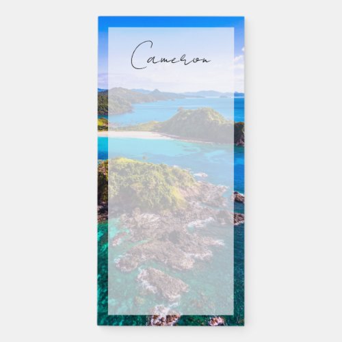 Tropical Beaches  El Nido Phillipines Magnetic Notepad