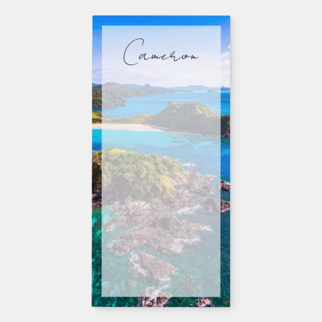 Tropical Beaches | El Nido Phillipines Magnetic Notepad (Front)