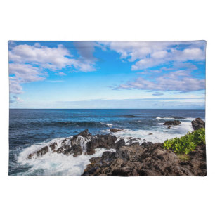 Tropical Beaches Haleakala National Park Maui Cloth Placemat
