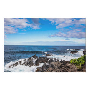 Tropical Beaches Haleakala National Park Maui Faux Canvas Print