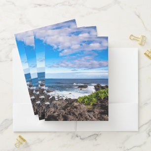 Tropical Beaches Haleakala National Park Maui Pocket Folder