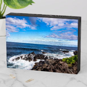 Tropical Beaches Haleakala National Park Maui Wooden Box Sign