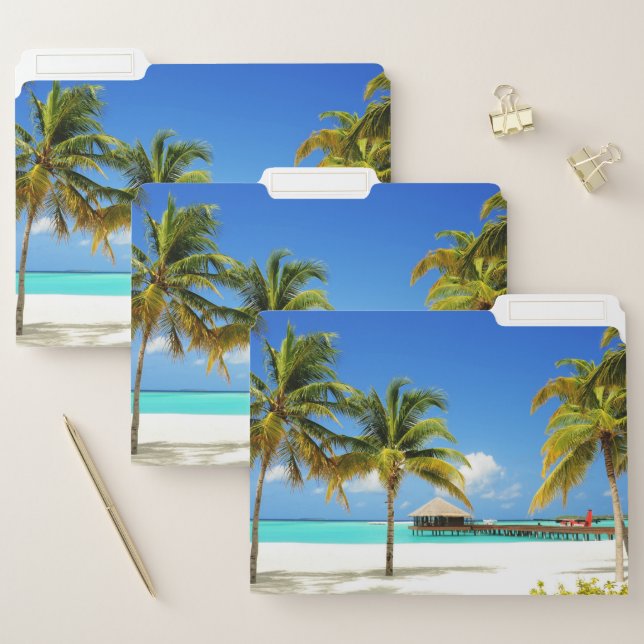 Tropical Beaches | Island & Lagoon, Maldives File Folder (Set)