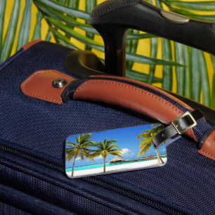 Tropical Beaches   Island & Lagoon, Maldives Luggage Tag