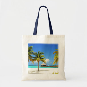 Tropical Beaches   Island & Lagoon, Maldives Tote Bag
