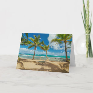 Tropical Beaches Kuau Cove Beach, Maui Hawaii Card