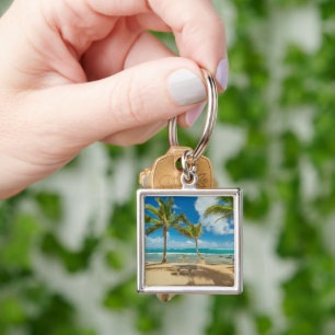 Tropical Beaches   Kuau Cove Beach, Maui Hawaii Keychain