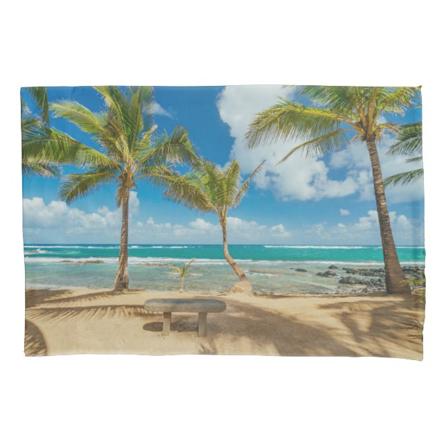 Tropical Beaches | Kuau Cove Beach, Maui Hawaii Pillow Case (Front)